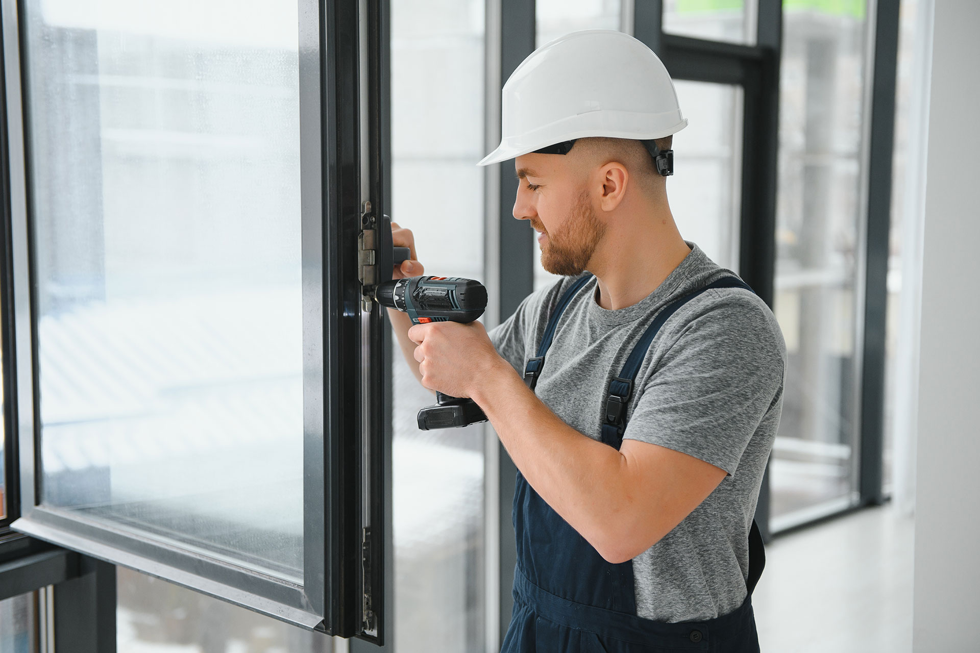 Fenster werden eingebaut