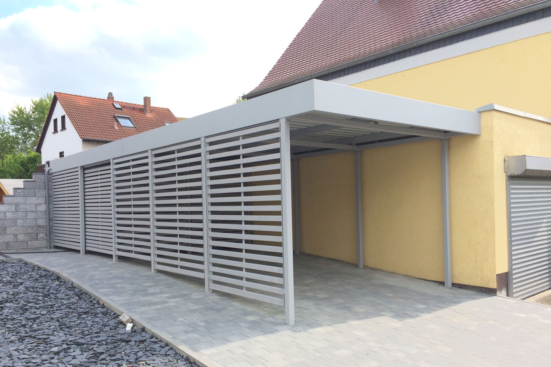 Carport aus Stahl