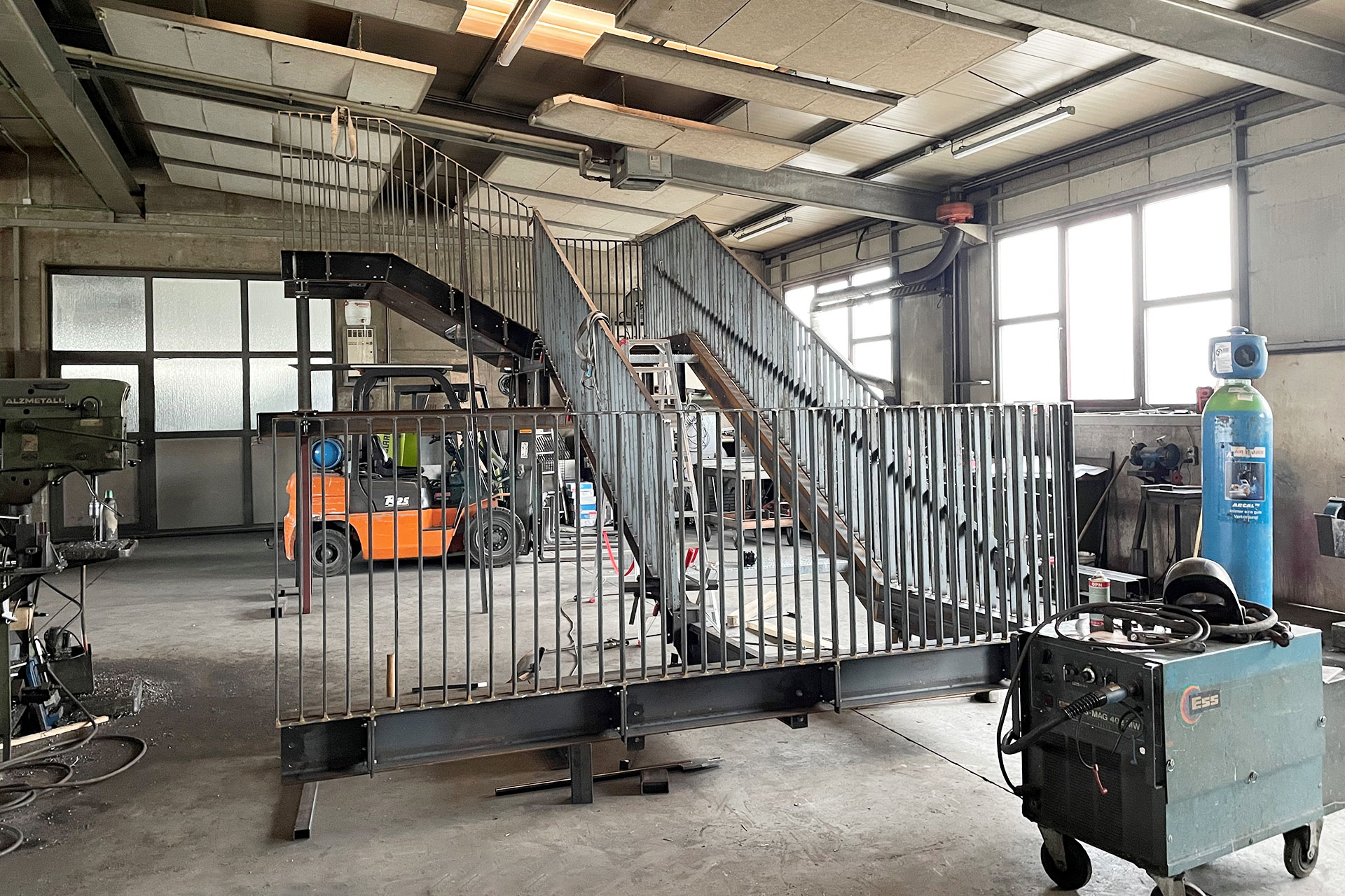 Fertigung einer Stahltreppe